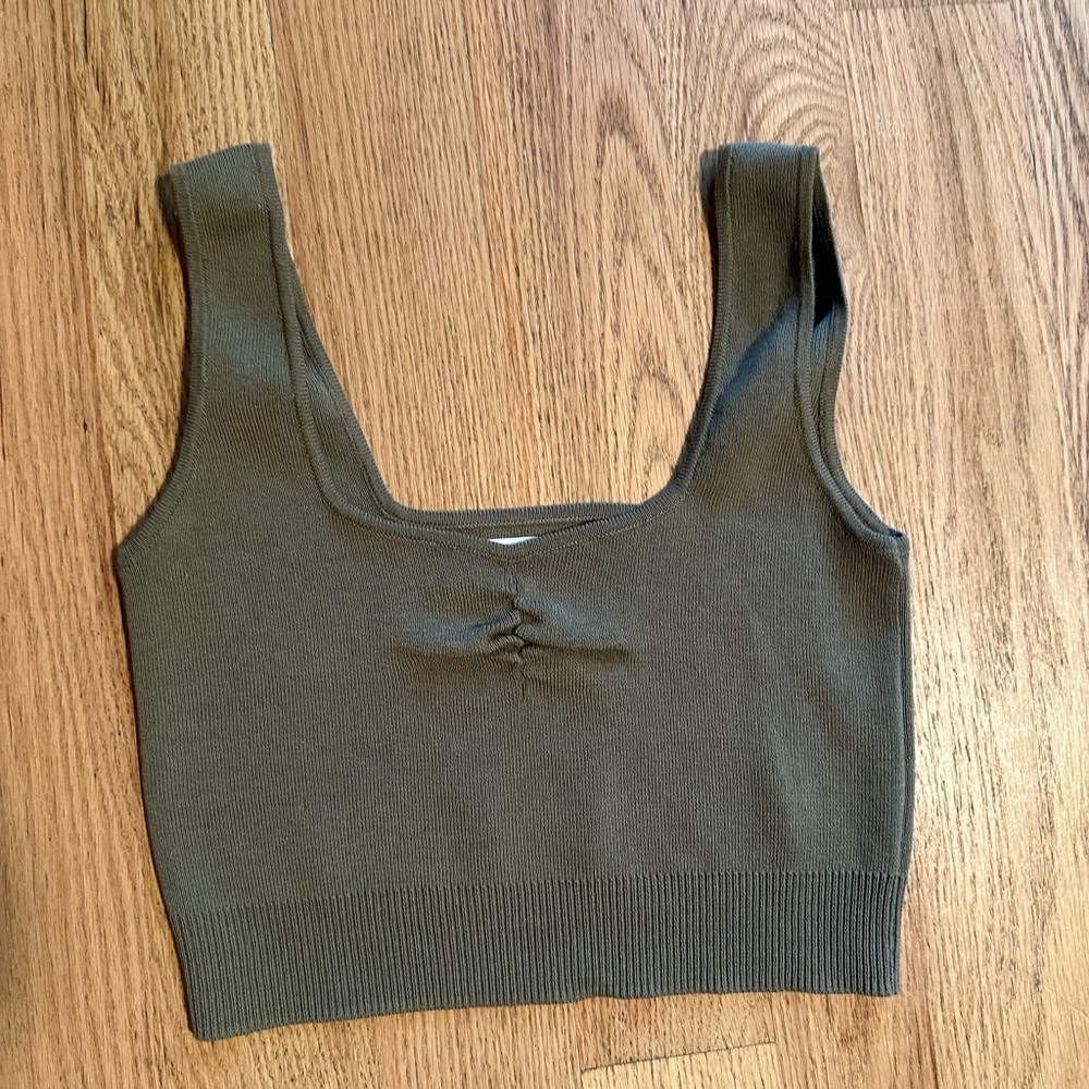Mango Olive Maxi Skirt - Picture 4 of 5